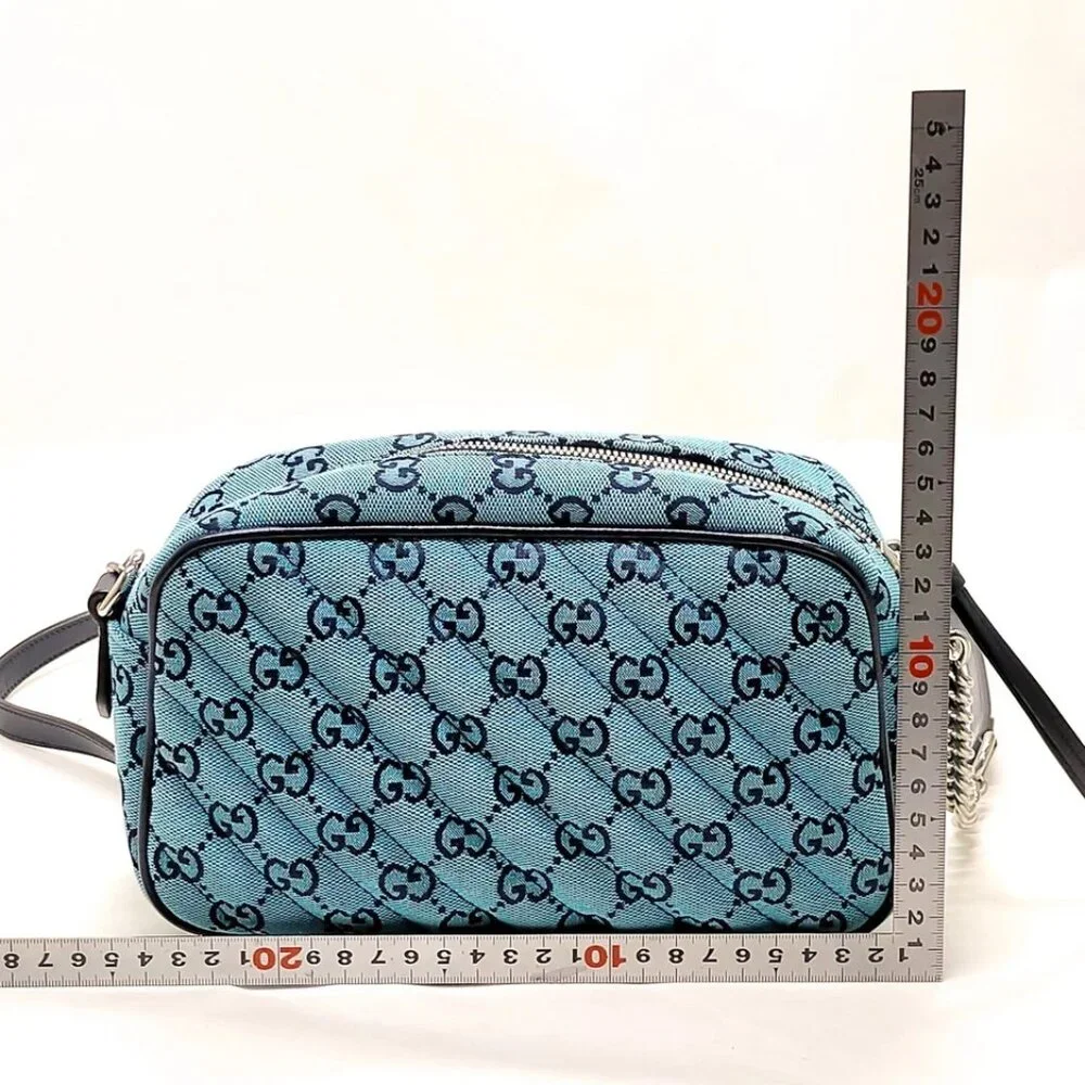Gucci Crossbody bag Blue Canvas 850-042425 - Picture 2 of 14